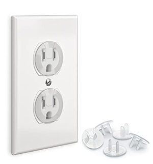 24 Pack Outlet Covers Baby Proofing, Provide Shock Prevention and Easy Installation, Safe and Secure Plastic Plug Covers for Power Sockets (24 Outlet Covers) - Image 9