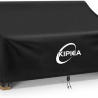 Kipiea Patio Sofa Cover, Heavy Duty Outdoor Couch Covers Waterproof Winter, 3-Seat Patio Furniture Cover Loveseat, Outdoor Sofa Covers with Anti UV and No Tears, No Fading (78"W x 42"D x 31"H)