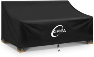 Kipiea Patio Sofa Cover, Heavy Duty Outdoor Couch Covers Waterproof Winter, 3-Seat Patio Furniture Cover Loveseat, Outdoor Sofa Covers with Anti UV and No Tears, No Fading (78"W x 42"D x 31"H)