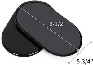 Reusable Large Furniture Sliders for Carpet, Furniture Movers Sliders, Carpet Movers Oval Heavy Duty Sofa Bed Table Desk Movers for Carpet –Quickly and Easily Move Any Item, Black (8 Pack) - Image 2