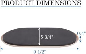 Reusable Large Furniture Movers Sliders for Carpet - 8 Pack 9-1/2" x 5-3/4" Oval Furniture Moving Pads for Heavy Duty Furniture Sliders, Effortless Moving and Surface Protection - Image 2