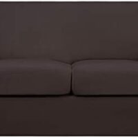 Easy-Going 3 Pieces Stretch Soft Couch Cover for Dogs - Washable Sofa Slipcover for 2 Separate Cushion Couch - Elastic Furniture Protector for Pets, Kids (Loveseat, Chocolate)