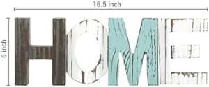 MyGift Rustic Multicolored Solid Wood HOME Cut Out Word Sign, Kitchen Framhouse Frestanding Decor, Mantel, Above Cabinet Decor - Image 5