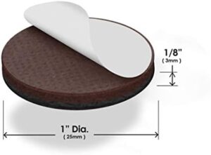 Slipstick GorillaPads CB147 Non Slip Furniture Pads/Gripper Feet (Set of 16) Self Adhesive Rubber Floor Protectors, 1 inch Round, Black - Image 6