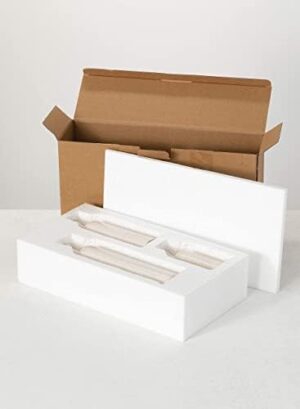 Sullivans White Ceramic Vase Set, Farmhouse Decor, Home Decorative Vase, Vases For Your Kitchen, Bedroom, Office, Living Room, Bathroom, & Shelf Centerpiece Table Decorations (CM2333) - Image 9