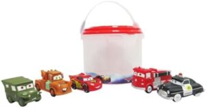 Official Bath Set (Pixar Cars) - Kids Bath Accessories with Beloved Disney Characters - Colorful and Fun Bath Time Essentials for Kids - Suitable for All Ages