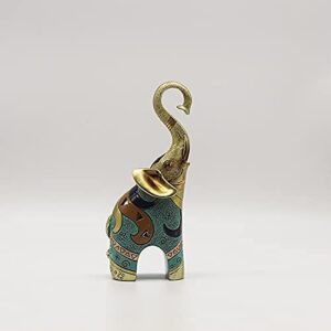 Gold Elephant Statue and Small Figurine for Home Decor - Image 9