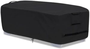 Outdoor Lounge Chair Covers for 4-6 Stackable Patio Chaise Lounge Chairs, Waterproof, Durable Polyester Fabric 80 x 32 x 40 Inch Pool Chair Covers for Winter Storage (Black)