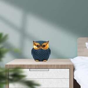 Owl Decor Home Décor Accents Small Decor Items for Shelf Owl Figurines Home Decor Owl Decorations for Home, Office, Gifts for Owl Lover (Blue) - Image 8