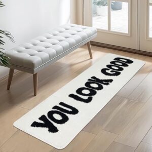 You Look Good Runner Rug Bathroom Rug Long Bath Mat Funny Bathroom Decor for Bathtub,Bedroom and Shower,20"x60" - Image 5