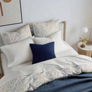 Topfinel Fall Pillow Covers Set of 2 Soft Corduroy Boho Strip Textured Blue Pillow Covers Modern Farmhouse Cute Autumn Home Decor Blue Living Room Sofa Couch Bed 45x45 cm - Image 7