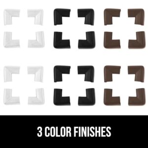 GORILLA GRIP Baby Bumpers for Furniture, Kid Proofing Adhesive Corner Edge Protectors, Heavy Duty Soft Rubber Foam Protection, Includes 8 Protective Safety Guards, 18 Feet, Off White - Image 8