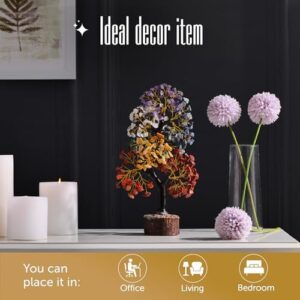 FASHIONZAADI 7 Chakra Tree of Life, Crystals and Healing Stones, Birthday Gifts for Women - Crystal Tree for Positive Energy, Home Office Decor, Spiritual Gifts for Women - Image 7