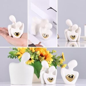 XMGZQ Mini Couple Statue Tv Stand Decor Items for Living Room Home Decor,Bedroom Decor for Couples Sculpture for Anniversary Wedding,Love Gifts for Couples 2025,Knick Knacks for Shelves - Image 6