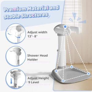 Baby Bathtub with Shower Stand Support | Anti-Pinch Soporte para Bañera de Bebé, Adjustable Shower Tower & Anti-Slip for Toddler Standing Up Themselves,Ideal Gift for Infants 8-36 Months - Image 2