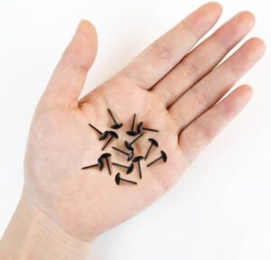 100 Pcs Black Upholstery Tacks Furniture Tacks Decorative Upholstery Nails Metal Thumb Tacks Round Head Upholstery Pins for Cork Board DIY Projects Home Decor Upholstered Sofa Decorative Nails - Image 5