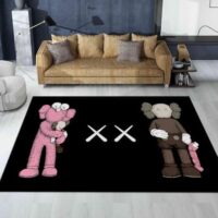 Hypebeast Area Rug Cartoon Decorative Rug Modern Abstract Art Pop Carpet Hypebeast Lover Floor Mat for Living Room Bedroom Playroom Home Decor Rug 5' x 7'