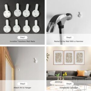 CHDITB Botanical Farmhouse Wall Art Set, Framed Boho Plant Wall Decor, Neutral Minimalist Floral Wall Painting, Rustic Wildflower Canvas Art Prints for Living Room, Bedroom, Bathroom - Large 16"x24"x3 - Image 6