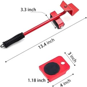Furniture Lift Mover Tool Set, Furniture Movers with Four 360°Wheels, Furniture Lifter Tool,Furniture Mover Dolly Set for Refrigerator,Sofa - Image 2