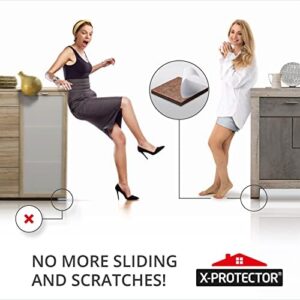 X-PROTECTOR Non Slip Furniture Pads - 16 Premium Furniture Grippers 2"! Self-Adhesive Rubber Feet Furniture Feet - Ideal Non Skid Furniture Pad Floor Protectors - Keep Furniture in Place! - Image 6