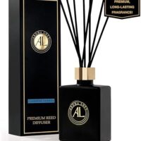 Reed Diffuser-Cashmere Vanilla Reed Diffusers for Home-5 oz.Oil Diffuser Sticks - Bathroom Diffuser Set-Scent Diffusers for Home- Oil Diffuser Reeds,-Scent Sticks in Oil-Office Smell Good Stuff