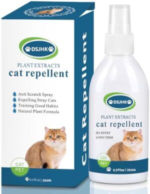 Enhanced Cat Deterrent Spray Indoor, Cat Repellent Indoor and Outdoor for Cat and Kitten, Protecting Furniture, Effective Cat Scratch Deterrent Training Aid for Furniture, Sofas, Rugs, Curtain, 150ml