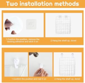 CIEOVO 2 Pieces Bath Toy Storage Holder for Bathtub, Hanging Metal Mesh Bath Toy Organizer Large Capacity Bathtub Toy Storage Shower Caddy for Bathroom Storing Clothes Toiletries - Image 5