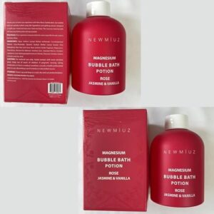 Magnesium Bubble Bath Rose Jasmine Vanilla Long Lasting Foam for Sore Muscles Epsom Salt Moisturizing Relaxing Stress Relief Spa Gift for Women - Image 8
