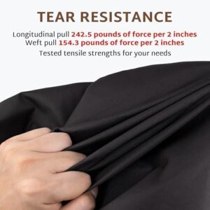 iBirdie Outdoor Patio Furniture Set Covers 110 x 56 inch fit 4 x 9 ft, 56, 54, 52 inch Wide, 110, 108, 106 inch Long Outside Dining Table and Chairs, Waterproof Weatherproof Cover, Heavy Duty 600D - Image 5