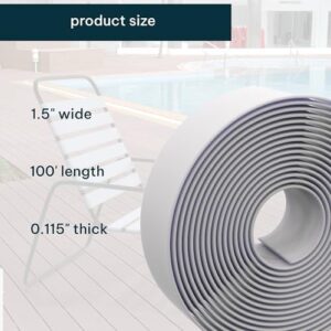1.5 Inch Wide, 100ft Long Vinyl Strap - Replacement Straps for Patio Chairs - Vinyl Strapping for Patio Furniture Repair - Durable Seat Repair Kit for Lawn Chairs, Outdoor Furniture (White) - Image 3