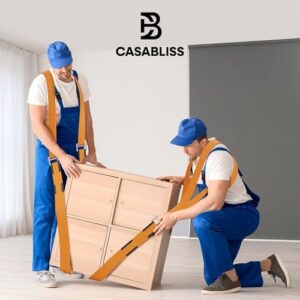 Thick Moving Blankets Heavy Duty 3 Pack - 72x42" Protecting Movers Blanket with Shoulder Straps, 1.9" Wide Handle Strap - Furniture Blanket Supplies, Moving Essentials for Packing for Home - Image 7