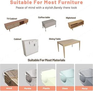 [24 Packs] BECOMTO Baby Safety Corner Guards,Premium Clear Furniture Edge Corner Protector with Strong 3M Gel Stickers Adhesive,Baby Safety Desk Table Sharp Corner Cushion Padding,Crystal Technology - Image 2