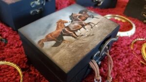 JB&C Premium Horse Jewelry Trinket Keepsake Box. Animal Home Decor, Gifts for Horse Lovers (3.75in HS) - Image 3