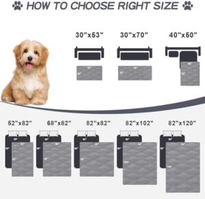 Smiry Waterproof Dog Bed Cover Blanket 30x70, Soft Reversible Pet Blanket, Washable Leakproof Cats Dogs Couch Cover for Sofa, Couch, Furniture, Grey/Dark Grey - Image 6