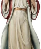 BC Catholic Sacred Heart of Jesus Statue, Jesus Christ Figure, Religious Gifts, Inspirational Indoor Home Decor 16.7" H Renaissance Sculpture Handmade by Buildclassic