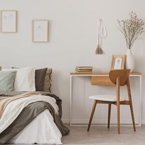 Farmhouse Beads 58in Wood Bead Garland with Tassels Rustic Country Decor Prayer Boho Beads Big Wall Hanging Decor - Image 6