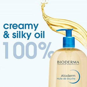 Bioderma Atoderm Shower Oil, Cleansing Oil For Face & Body, Nourishing Cleansing Oil For Dry to Atopic Sensitive Skin For Softer & Smooth Skin For Your Whole Family - Image 4