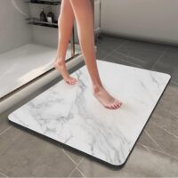 Bath Mat 32"x17.8" Super Absorbent Bathmat Bathroom Floor Mat Non Slip Bathroom Mat Quick Dry Bath Rug Bathroom Rug Easy to Clean