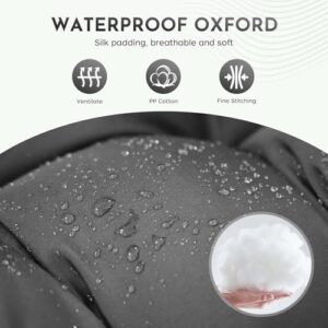 Egg Chair Cushions for Outdoor Furniture, Waterproof Egg Chair Cushion Replacement for Hanging Chairs, U-Shape Swing Chair Cuhsion 32x43 Inches (Grey) - Image 3