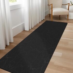GOYLSER Absorbent Bathroom Runner Rugs, Super Bath Floor Mat Bath Runner, Machine Washable Black Bathmat Laundry Room Rat, Quick Dry Large Bath Mat - Image 4
