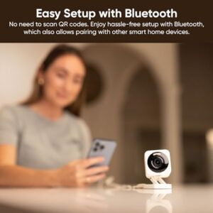 WYZE Cam v4, 2.5K HD WiFi Smart Home Security Camera, Indoor/Outdoor, Pet/Baby Monitor, Motion Activated Spotlight/Siren, Color Night Vision, 2-Way Audio, Works with Alexa & Google, Wired, Grey - Image 9