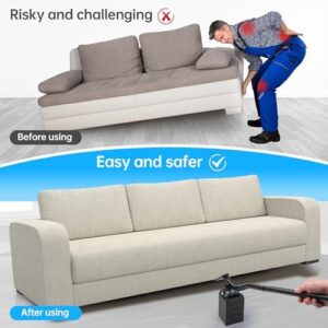Furniture Lifter Tool, Appliance Lifter, Save 80% Effort, Lift Up to 800 Pounds Heavy Items, Furniture Lifter Jack for Heavy Furniture Appliance, Safely and Easily Lifting Furniture and Appliances - Image 2