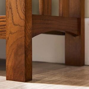 Leick Home 8261 Mission Bookcase Console Table with Drawers, Made with Solid Wood, for Living Room, Entry Way, Office, Bedrooms, Russet Finish - Image 10