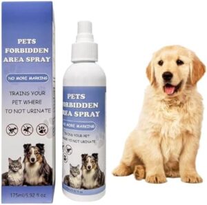 Pet Training Spray | Dog Deterrent Spraying for Peeing | Effective Dog Repellent Spraying for Furniture | Stops Chewing & Peeing | Safe for Indoor & Outdoor Use | 5.92 fl oz, 2 Pack