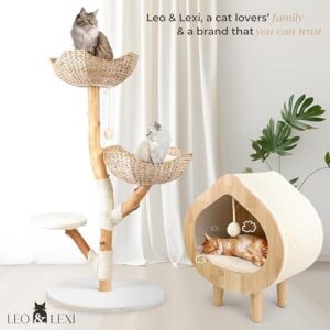 Unique Modern Cat Bed for Indoor Cats, House with Scratching Wall, Cozy Cave for Hideout, Cute Kitty Condo for Sleeping, Luxury Cat Beds & Furniture - Image 4