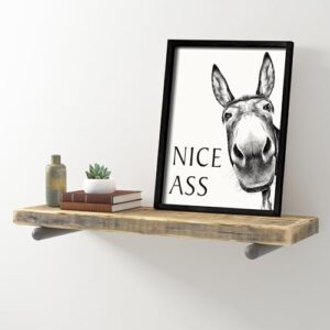 Heiple Framed Bathroom Art Bathroom Wall Decor Farmhouse Home Bathroom Decor Sets Vintage Funny Wall Art Bathroom Signs (Black, 11"x14") - Image 9