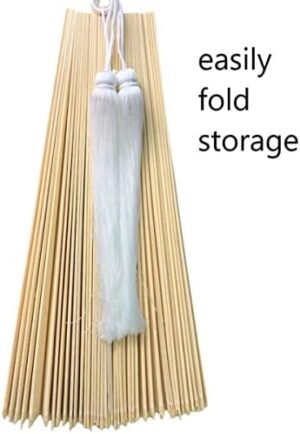 KOLWOVEN Rustic Fan Wall Decor - Over Bed Wall Decor - Bedroom Wall Decor Above Bed - Giant Bamboo Fan- Wall Pediment - Beautiful Wall Art for Home Decoration (Extra Large 47''x24'', Ivory) - Image 7