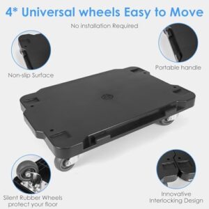 Furniture Dolly, 2 Pack Furniture Movers with Wheels, 530 LB Capacity, New Upgrade Completely Silent Technology, Moving Dolly Cart with Wheels - Image 4