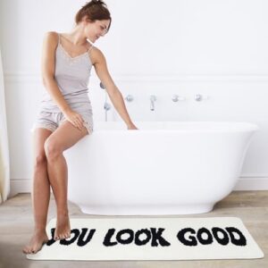 You Look Good Runner Rug Bathroom Rug Long Bath Mat Funny Bathroom Decor for Bathtub,Bedroom and Shower,20"x60" - Image 6