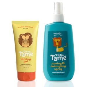 T is for Tame - Kids Hair Styling Gel & Hair Mist Bundle, All-Natural Alcohol-Free Gel & Mist for Kids & Toddlers, 2023 Launch Date (Gel-Mist-Bundle)